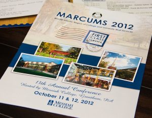 Messiah College MARCUMS 2012 brochure print design