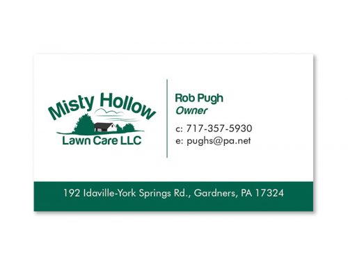 Misty Hollow Business Card Design