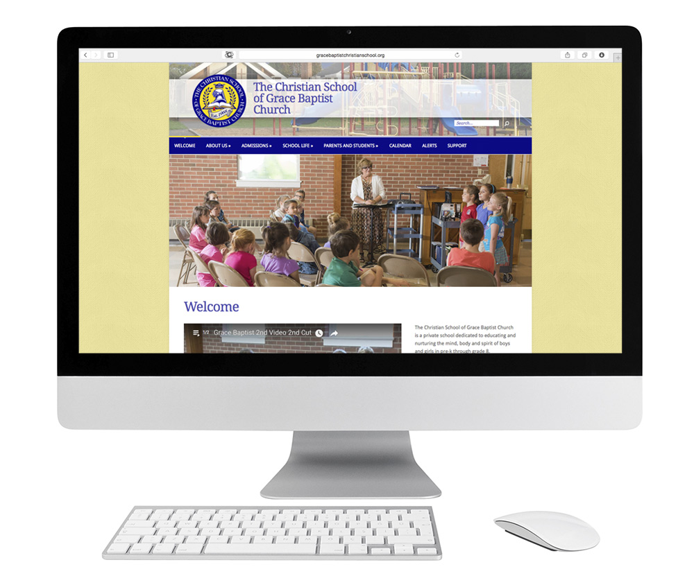 Grace Baptist Christian School Website Design