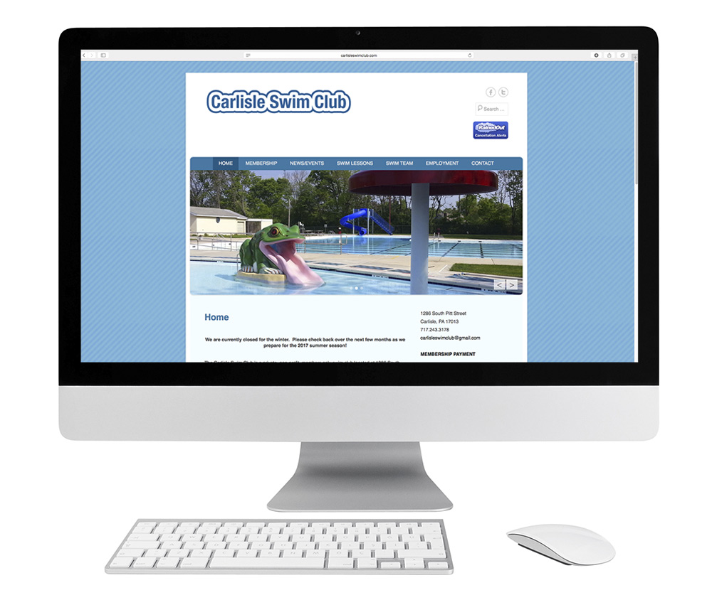 Carlisle Swim Club Website Design