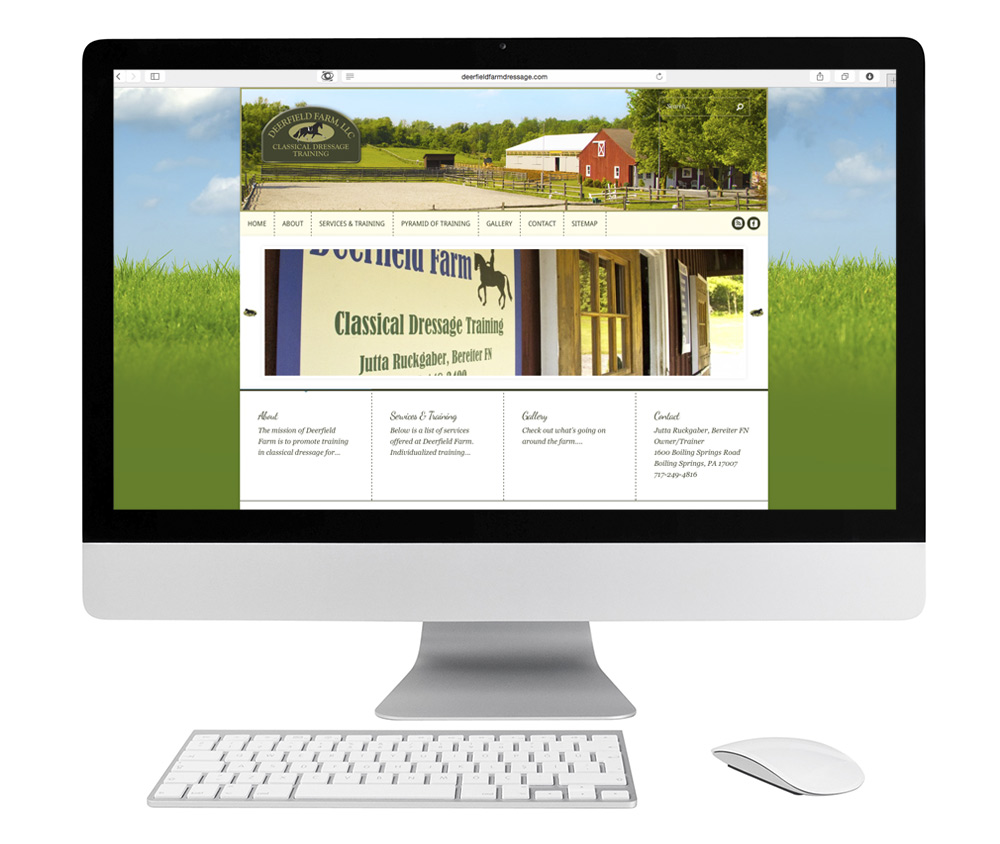 Deerfield Farm Dressage Website Design