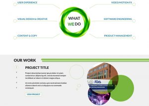UI design homepage